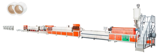 Temperature Control PP Strapping Extrusion Line Synchronized Heavy Duty Two Screw Extruder