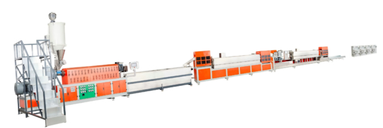 100kg/H PP Strap Band Extrusion Line 2 Strips 120KW PP Strapping Line