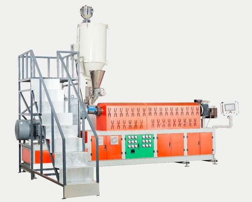 Heavy Duty Strapping Extrusion Equipment 150kg/H High Speed Twin Screw Extruder