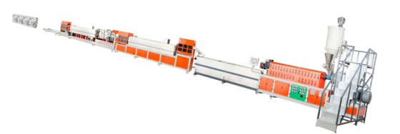 Recycled 120kw Strap Roll Machine Industrial Packaging Pet Extrusion Machine