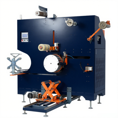 High Speed Automated PET Strap Winder 32MM Electric Coil Winding Machine