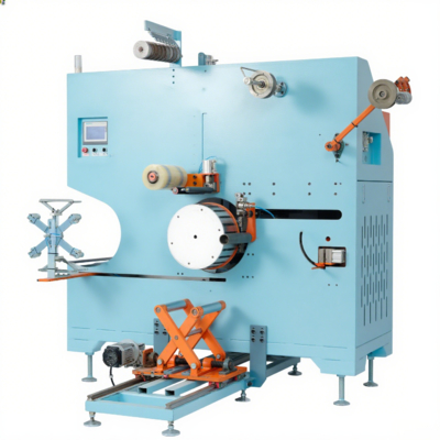 Durable Build Automated PET Strap Winder 32MM Electric Coil Winding Machine