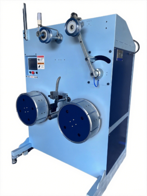 Full Automatic PET Strap Winder 2.8KW Double Station Pet Strap Ribbon Winding Machine