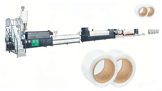 Heavy Duty Strapping Extrusion Equipment 150kg H Twin Screw Extruder Energy Saving Durable Design