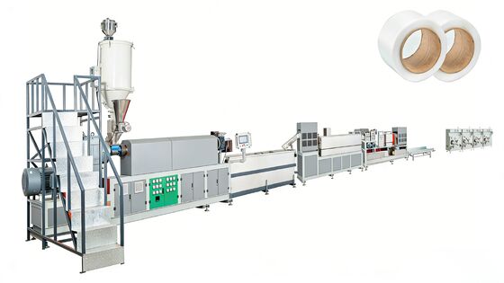 Heavy Duty PP Strap Band Extrusion Line 150kg H Output Accurate Temperature Twin Screw Extruder For Stable Performance